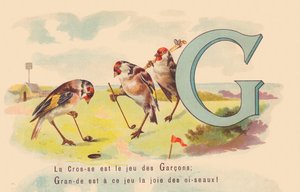 G: Lacrosse is het spel van de jongens; Groot is bij dit spel de vreugde van vogels door French School