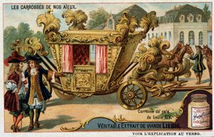 Gala koets van Lodewijk XIV - Liebig chromolithografie, begin 20e eeuw door French School