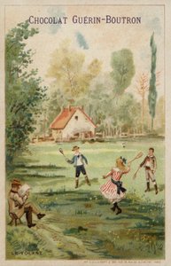 Badmintonspel door French School
