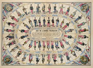 Spel van het Franse leger door French School