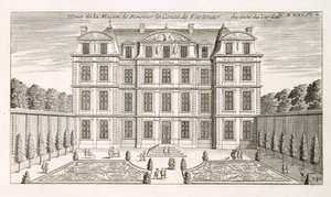Tuinverhoging van het huis van Graaf Vartenaer, ca. 1720 door French School