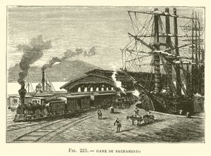 Station van Sacramento (gravure)