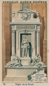 Gaspard de Coligny, Admiraal, 1517-1572, Opgericht op Rue de Rivoli door French School