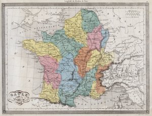 Gallië verdeeld in Romeinse provincies - Plaat uit 