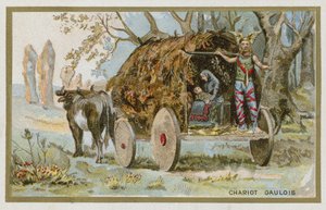 Gallische wagen door French School