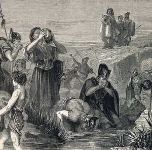 Gideon wordt door God geroepen om de Midianieten te verslaan en kiest zijn soldaten uit degenen die drinken terwijl ze water naar hun mond brengen door French School
