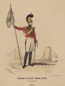 Gendarme van de Garde (Huis van de Koning), Vaandeldrager door French School