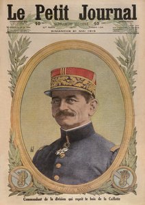 Generaal Charles Mangin, voorpagina illustratie uit Le Petit Journal, supplement illustre, 21 mei 1916 door French School