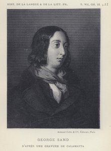 George Sand (litho) door French School