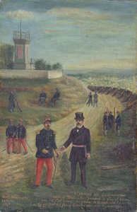 Georges Clemenceau (1841-1929) als burgemeester van Montmartre 18 maart 1871 door French School