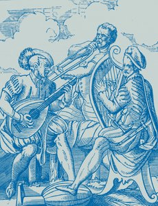Duitse muzikanten die luit en gitaar spelen