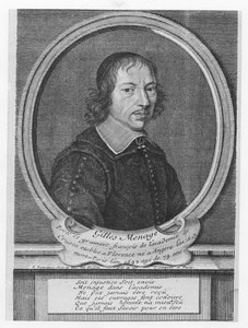Gilles Ménage (gravure) door French School