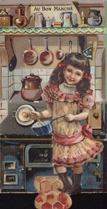 Meisje Kookt in Keuken door French School