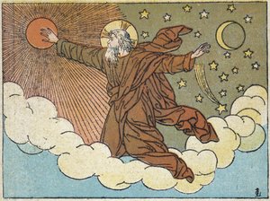 God: 4e dag van de schepping - in 