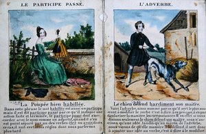 Grammatica boek voor kinderen, ca. 1850 door French School