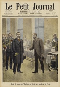 Grootvorst Vladimir van Rusland bezoekt Parijse ziekenhuizen, 1897