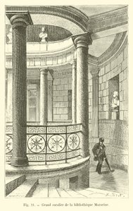 Grote trap van de bibliotheek Mazarine