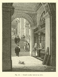 Grote zijtrap in 1825 door French School