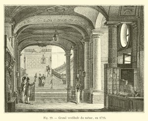 Grote vestibule van dezelfde, in 1723 door French School
