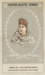 Grootvorstin Olga-Constantinovna, dochter van grootvorst Constantin, koningin van Griekenland door French School
