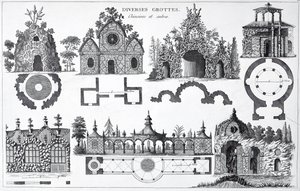 Grotontwerpen uit Jardins Anglo-Chinois door George Louis Le Rouge, gepubliceerd 1775-78 door French School