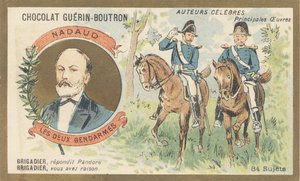 Gustave Nadaud (1820-1893), Franse goguettier, dichter en songwriter, auteur van 
