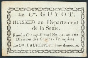 Guyot, gerechtsdeurwaarder door French School