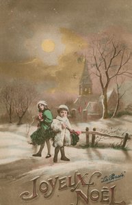 Vrolijk kerstfeest. Ansichtkaart verzonden in 1913.