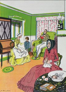 Hij weet het niet. Vreselijk, onderbrak Miss Murdstone, uit Hoofdstuk IV van David Copperfield door Charles Dickens