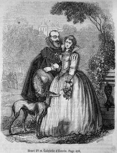Henri IV en Gabrielle d