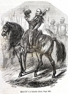 Hendrik IV bij de Slag bij Ivry (14/03/1590) - in 