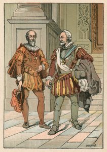 Hendrik IV en Sully door French School