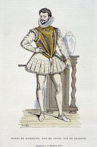 Henri de Lorraine, Hertog van Guise, genaamd le Balafré (1550 - 1588) - in 