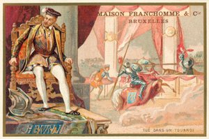 Hendrik II van Frankrijk gedood op een toernooi door Gabriel Montgomery
