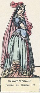 Hermentrude, vrouw van Karel I door French School