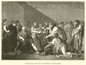 Hippocrates weigert de geschenken van Artaxerxes