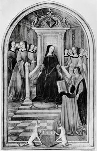 Hulde aan Louise de Savoie (1476-1531) in Amiens in 1518, uit 