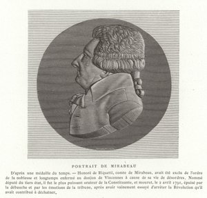 Honore Gabriel Riqueti, graaf van Mirabeau door French School