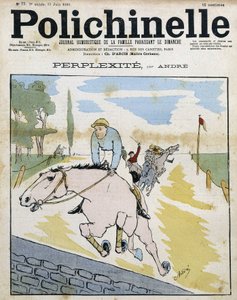 Paardenrace - in "Polichinelle" door French School