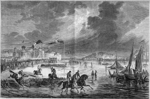 Paardrijden: grote derby van het Westen op het strand van Saint-Malo, Ille-et-Vilaine (35) door French School
