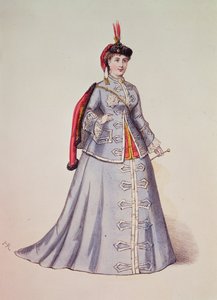 Hortense Schneider in de titelrol van Offenbach