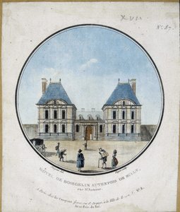 Hotel de Boisgelin, voorheen van Sully - gravure door French School