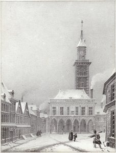 Hotel de Ville in Bapaume door French School