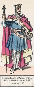 Hugo Capet, 36e koning van Frankrijk, besteeg de troon in 987, stierf in 997