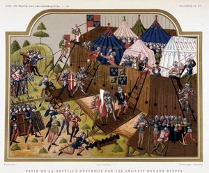 Honderdjarige Oorlog: Verovering van de Bastille verdedigd door de Engelsen voor Dieppe