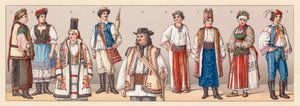 Kostuum van Hongarije en Kroatië door French School