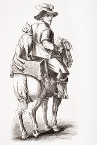 Jagen met een luipaard, naar Jan Stradan, uit 