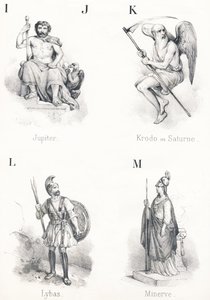 IJ K L M: Jupiter, Krodo, Lybas, Minerva