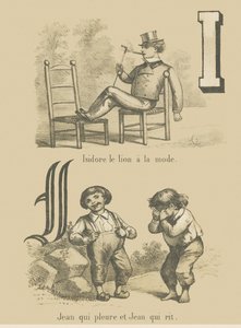 I J: Isidore de trendy leeuw / John huilt en John lacht