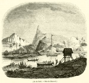 Eiland Tahiti, Baai van Matavai door French School